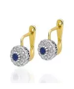 Cercei Bonore - Aur 585 - Safir 0,15 ct