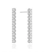 Cercei Bonore - Aur Alb 585 - Diamant