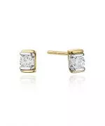 Cercei Bonore - Aur 585 - Diamant 0,1 ct
