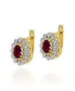 Cercei Bonore - Aur 585 - Rubin 0,6 ct
