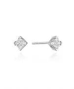 Cercei Bonore - Aur Alb 585 - Diamant