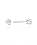 Cercei Bonore - Aur Alb 585 - Diamant