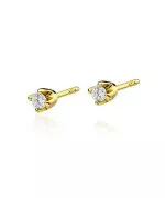 Cercei Bonore - Aur 585 - Diamant 0,08 ct