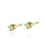 Cercei Bonore - Aur 585 - Diamant 0,1 ct