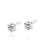 Cercei Bonore - Aur Alb 585 - Diamant