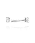 Cercei Bonore - Aur Alb 585 - Diamant 0,04 ct