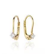 Cercei Bonore - Aur 585 - Diamant 0,04 ct