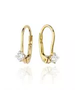 Cercei Bonore - Aur 585 - Diamant 0,08 ct