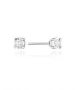 Cercei Bonore - Aur Alb 585 - Diamant 0,08 ct