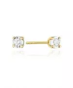 Cercei Bonore - Aur 585 - Diamant 0,08 ct