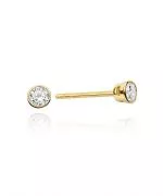 Cercei Bonore - Aur 585 - Diamant 0,1 ct