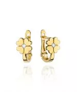 Cercei Bonore - Aur 585 - Diamant 0,03 ct