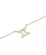 Colier Daniel Wellington Crystal Zodiac Chain Gold Gemini