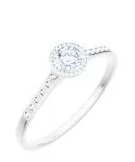 Inel Bonore - Aur Alb 585 - Diamant 0,4 ct