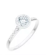 Inel Bonore - Aur Alb 585 - Diamant 1 ct