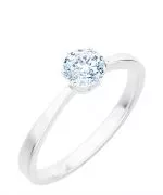 Inel Bonore - Aur Alb 585 - Diamant 1 ct