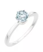 Inel Bonore - Aur Alb 585 - Diamant 1 ct