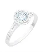 Inel Bonore - Aur Alb 585 - Diamant 0,7 ct