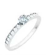 Inel Bonore - Aur Alb 585 - Diamant 0,5 ct