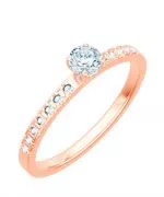 Inel Bonore - Aur Roz 585 - Diamant 0,4 ct