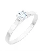 Inel Bonore - Aur Alb 585 - Diamant 0,4 ct