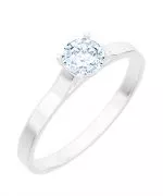 Inel Bonore - Aur Alb 585 - Diamant 1 ct