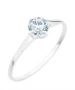 Inel Bonore - Aur Alb 585 - Diamant 1 ct