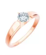 Inel Bonore - Aur Roz 585 - Diamant 1 ct