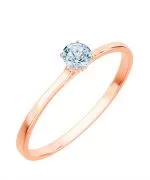 Inel Bonore - Aur Roz 585 - Diamant 0,4 ct