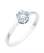 Inel Bonore - Aur Alb 585 - Diamant 0,7 ct
