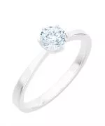 Inel Bonore - Aur Alb 585 - Diamant 0,7 ct