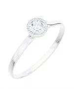 Inel Bonore - Aur Alb 585 - Diamant 0,4 ct
