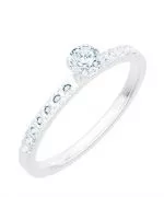 Inel Bonore - Aur Alb 585 - Diamant 0,4 ct