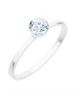 Inel Bonore - Aur Alb 585 - Diamant 1 ct