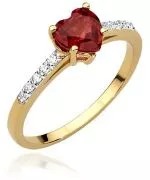 Inel Bonore - Aur Alb 585 - Rubin 1,1 ct
