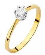 Inel Bonore - Aur 585 - Diamant 0,03 ct
