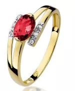 Inel Bonore - Aur 585 - Rubin 0,6 ct