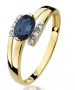 Inel Bonore - Aur 585 - Safir 0,7 ct