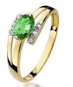 Inel Bonore - Aur 585 - Smarald 0,4 ct