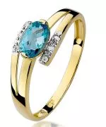 Inel Bonore - Aur 585 - Topaz 0,5 ct