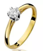 Inel Bonore - Aur 585 - Diamant 0,15 ct