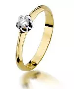 Inel Bonore - Aur 585 - Diamant 0,1 ct