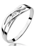 Inel Bonore - Aur Alb 585 - Diamant 0,05 ct