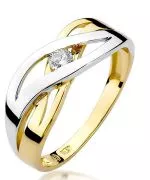 Inel Bonore - Aur 585 - Diamant 0,1 ct
