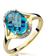 Inel Bonore - Aur 585 - Topaz 3 ct