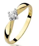 Inel Bonore - Aur 585 - Diamant 0,12 ct