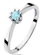 Inel Bonore - Aur Alb 585 - Topaz 0,25 ct