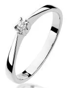 Inel Bonore - Aur Alb 585 - Diamant 0,03 ct