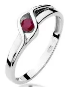 Inel Bonore - Aur Alb 585 - Rubin 0,1 ct