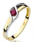 Inel Bonore - Aur 585 - Rubin 0,1 ct